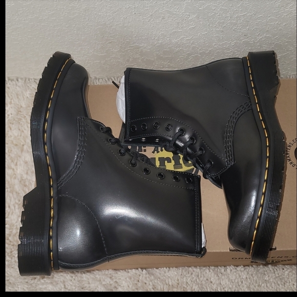Dr. Martens Black Silver Arcadia Boots - Picture 6 of 16